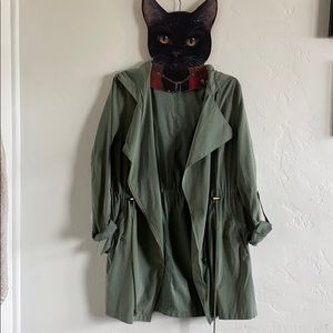Army green light weight bomber jacket